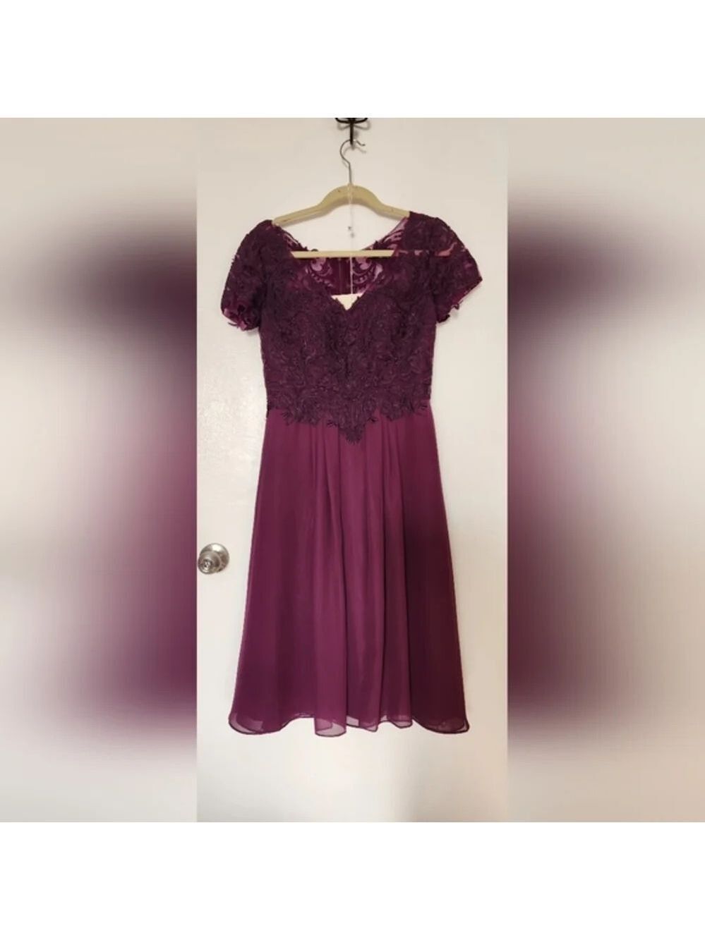 Lan Ting Dress Set in Grape/Plum Size 6